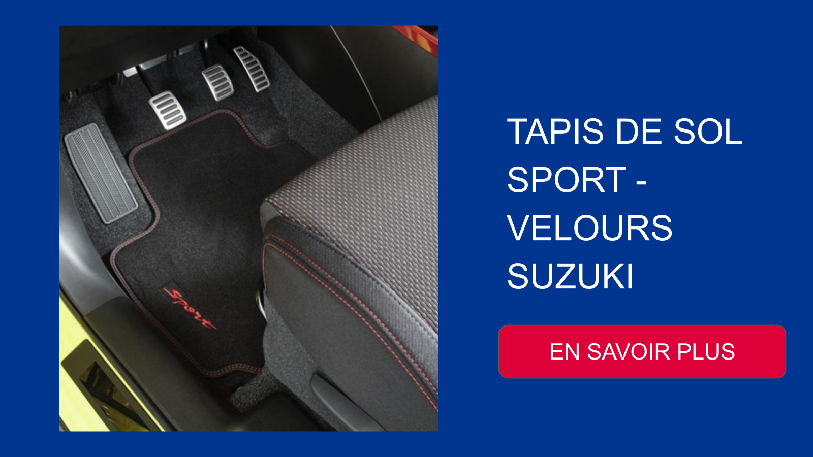 TAPIS DE SOL SPORT - VELOURS SUZUKI